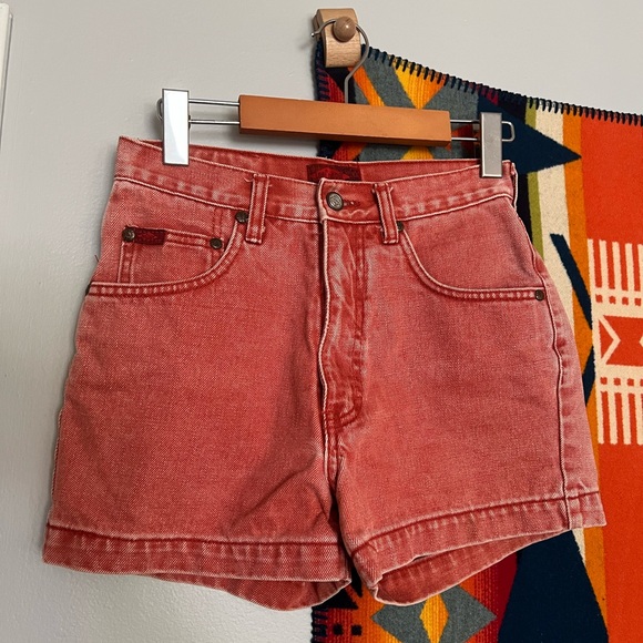 Vintage 90s orange Lee Cooper denim shorts - Picture 1 of 6